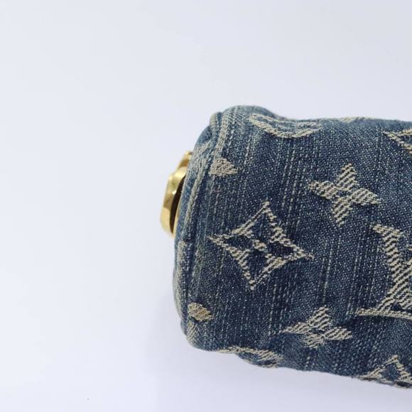 LOUIS VUITTON Monogram Denim Trousse Speedy Pouch Blue M95082 LV Auth 88939 - Picture 7 of 16